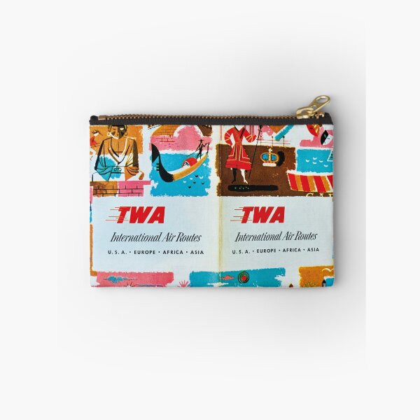Item preview, TWA advertising from the 60s, retro airline advertising designed and sold by RoyalTarget.