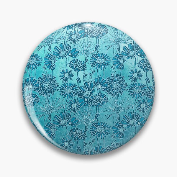 Aperçu de l'œuvre Florette en Aqua créée et vendue par Fluid Artzworx.