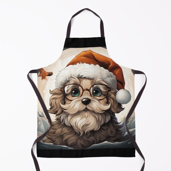 Aperçu de l'œuvre RALOEL GROS CHIEN EN VACANCES DE NOËL créée et vendue par Raloel Art.
