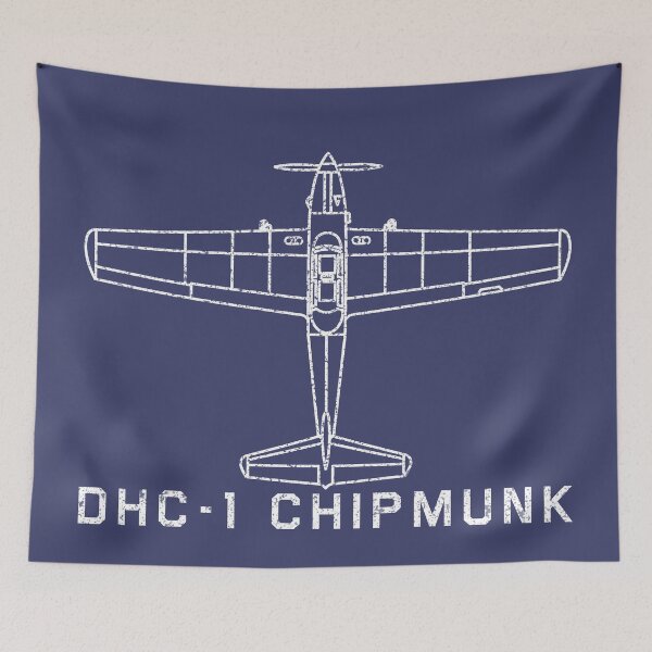 Item preview, De Havilland Canada DHC-1 Chipmunk Blueprint Gift designed and sold by MilitaryMart.