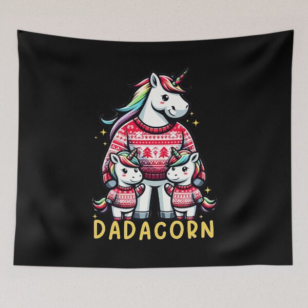 Item preview, Dadacorn Christmas Family Matching Dad Girls Unicorn Lover designed and sold by Sasikharn.