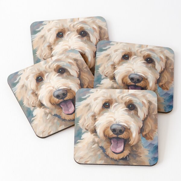 Item preview, Blonde Labradoodle Doodle Dog designed and sold by Happy Dog Doodles.