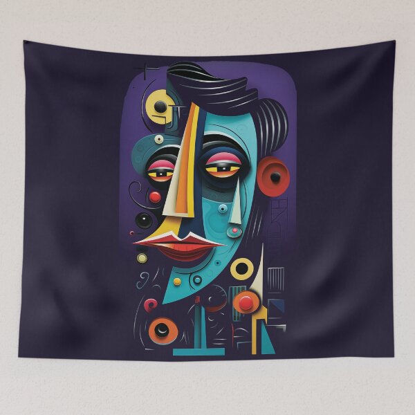 Item preview, Mystique of the Night: Cubist Dreamscape designed and sold by ZedMont.