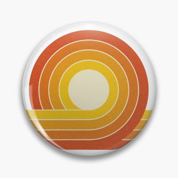 Item preview, Yellow and orange retro style circles and lines designed and sold by BattaAnastasia.