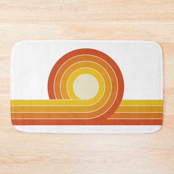 Item preview, Yellow and orange retro style circles and lines designed and sold by BattaAnastasia.