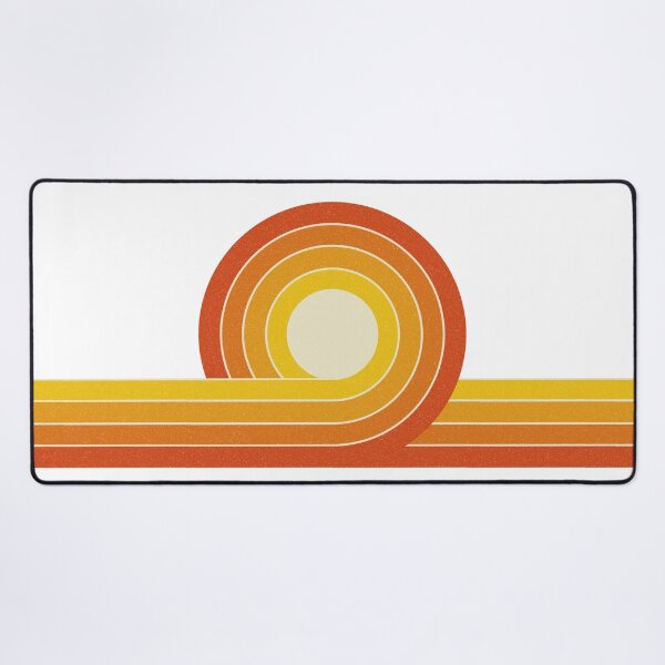 Item preview, Yellow and orange retro style circles and lines designed and sold by BattaAnastasia.