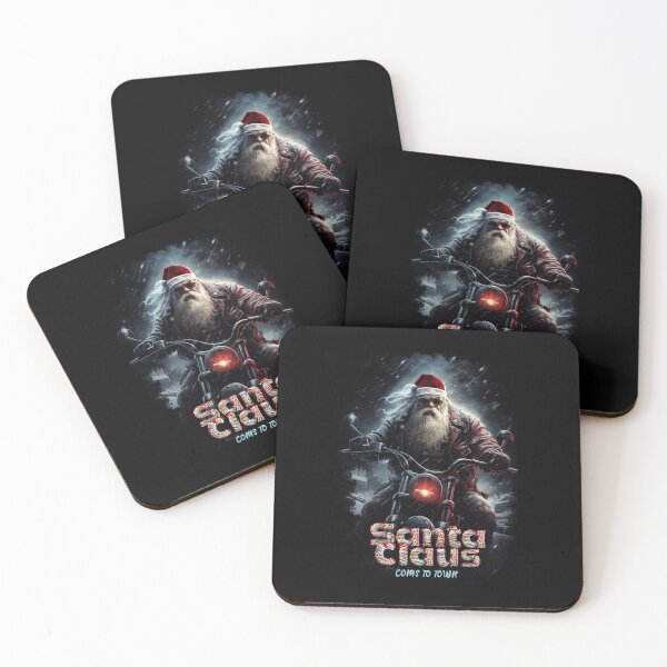 Item preview, Santa Claus on a motorcycle designed and sold by NUGRAFIKA.