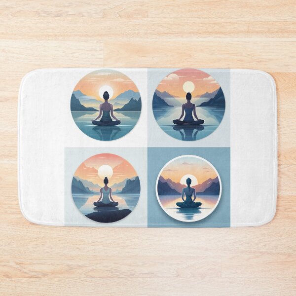 Item preview, Meditating girl / Yoga girl designed and sold by vicobu.