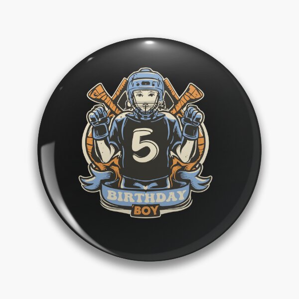 Item preview, Kids 5 Year Old Ice Hockey Themed Birthday Party 5th Boy designed and sold by Pitchou07.