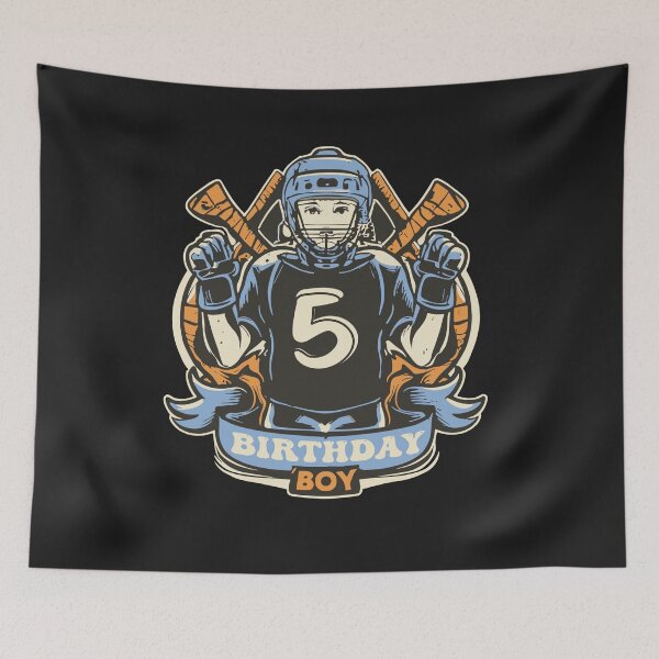 Item preview, Kids 5 Year Old Ice Hockey Themed Birthday Party 5th Boy designed and sold by Pitchou07.
