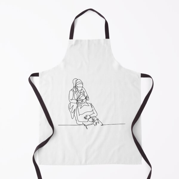 Item preview, Dentist working - Dental line art designed and sold by guaka-molly.