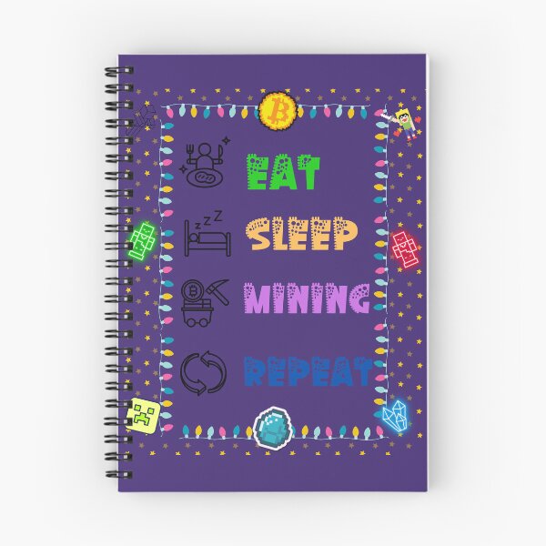 Aperçu de l'œuvre Eat Sleep Mining Répétez, j'adore l'exploitation minière créée et vendue par DigitalPattio.