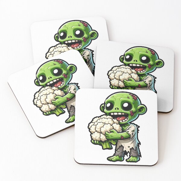 Item preview, Vegetarian Zombie eating Cauliflower  designed and sold by Truck Stop One.