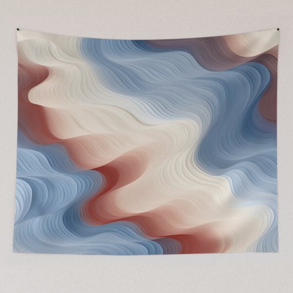 Item preview, Warm Tonal Waves Abstract designed and sold by VectorPlace.