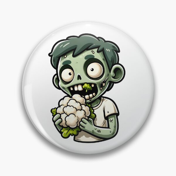 Item preview, Vegetarian Zombie eating Cauliflower  designed and sold by Truck Stop One.