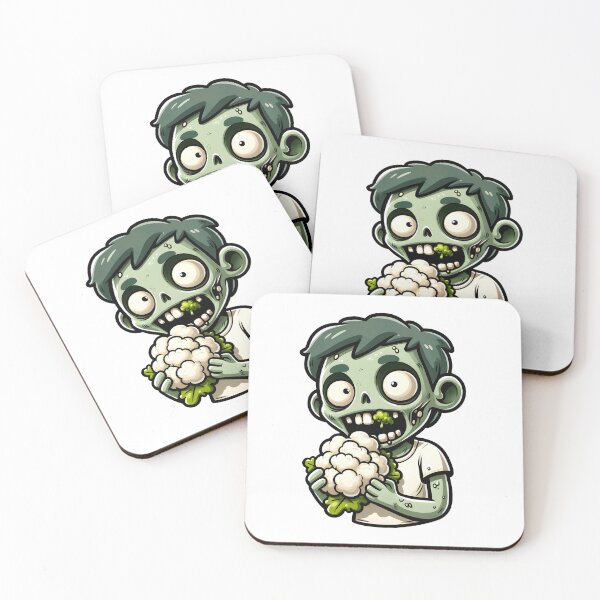 Item preview, Vegetarian Zombie eating Cauliflower  designed and sold by Truck Stop One.