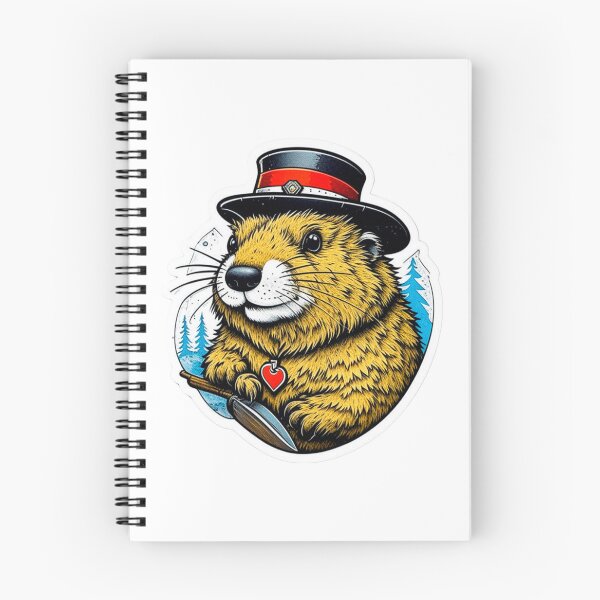 Item preview, The rococopunk Canadian Beaver sticker designed and sold by spoo-art.