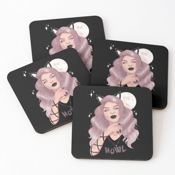 Item preview, Howl Werewolf Girl // Retro Pinup Werewolves designed and sold by Wendy-Stephens.