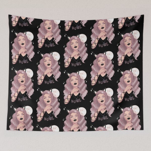 Item preview, Howl Werewolf Girl // Retro Pinup Werewolves designed and sold by Wendy-Stephens.