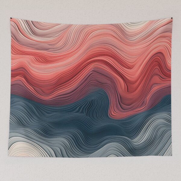 Item preview, Crimson Tide Abstract Flow designed and sold by VectorPlace.