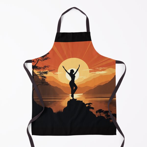 Item preview, Sunset yoga girl yoga pose designed and sold by vicobu.