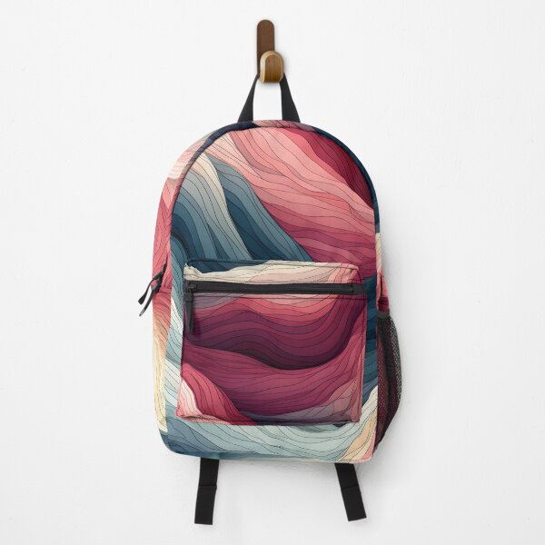 Item preview, Surreal Crimson Wavescape designed and sold by VectorPlace.