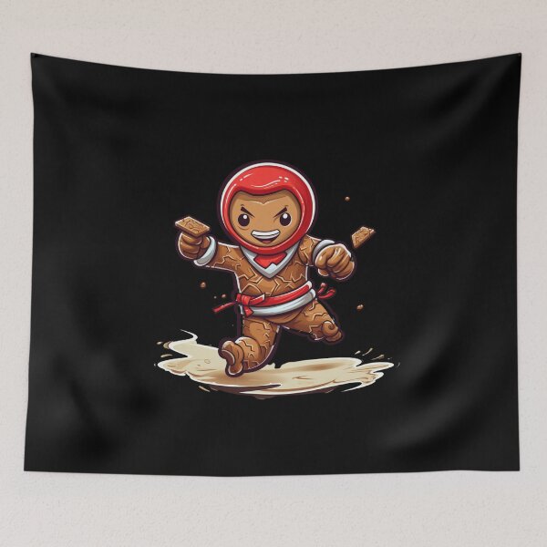 Item preview, Christmas Gingerbread Man: Dash to the Holidays designed and sold by FunnyDesignsArt.