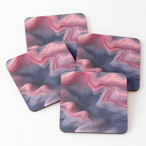 Item preview, Magenta Swirls Waveform Art designed and sold by VectorPlace.