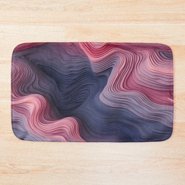 Item preview, Magenta Swirls Waveform Art designed and sold by VectorPlace.