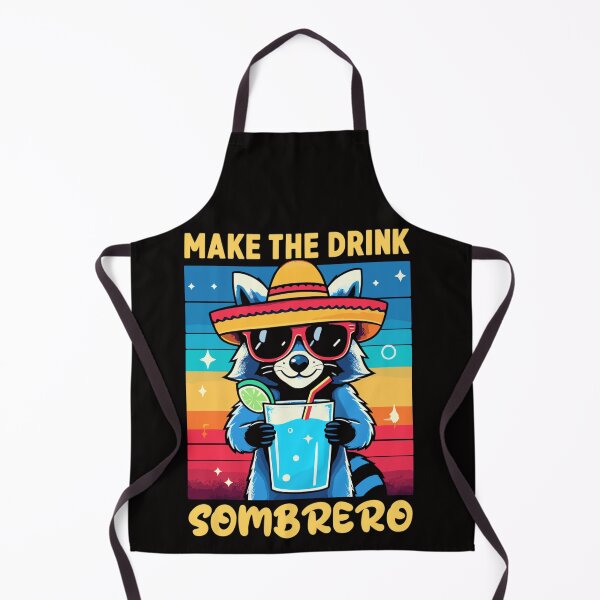 Item preview, Make drink,sombrero,raccoon designed and sold by gittuska11.