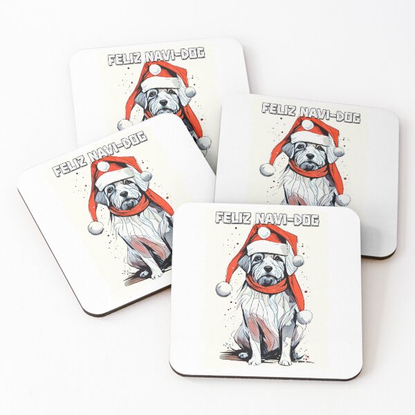 Item preview, Funny Christmas Quote Cute Santa Claus Dog Illustration for Pet Lovers and Owners designed and sold by Naumovski.