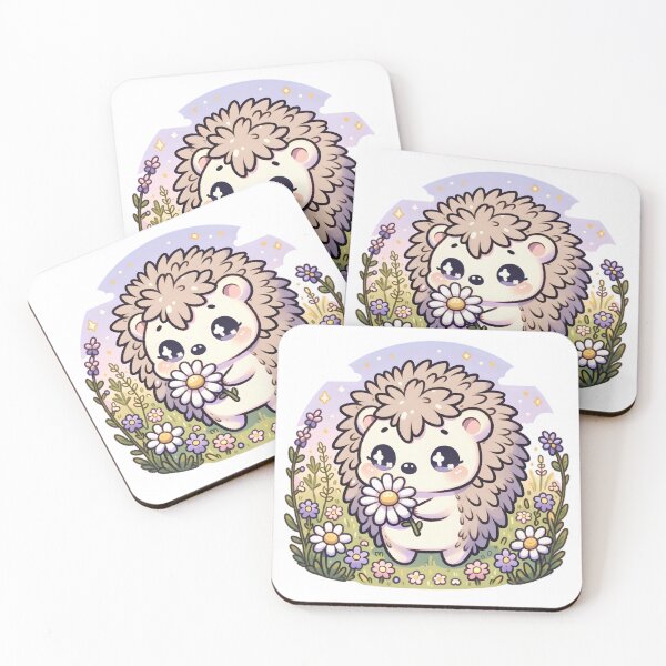 Item preview, Adorable Hedgehog with Daisy  designed and sold by UmbrellaStudio1.