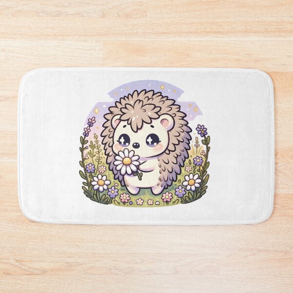 Artikelvorschau, Adorable Hedgehog with Daisy entworfen und verkauft von UmbrellaStudio1.