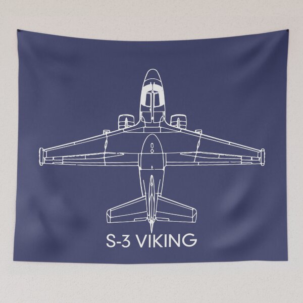 Item preview, S-3 Viking Anti-submarine Jet Plane Blueprint Diagram designed and sold by MilitaryMart.