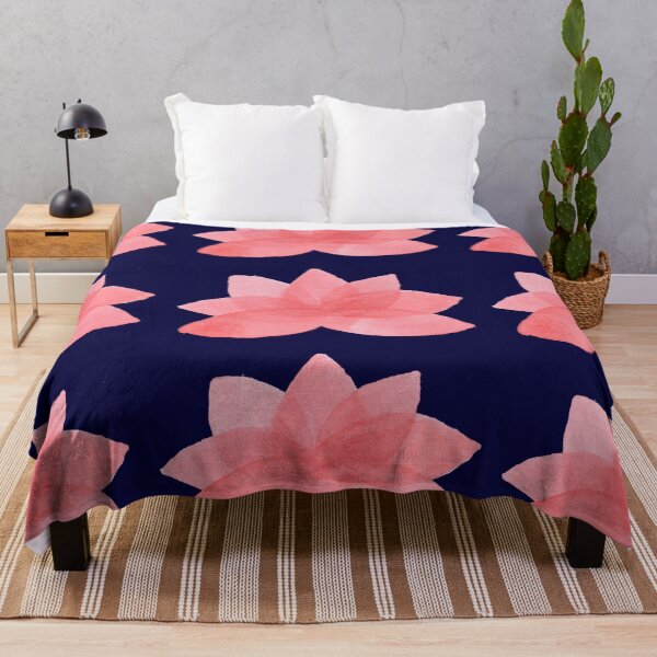 Item preview, Peach lotus flower watercolour designed and sold by Artbylees.