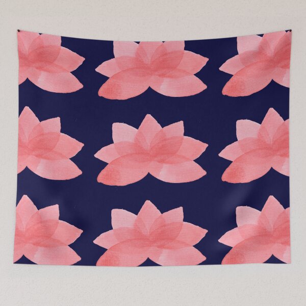 Item preview, Peach lotus flower watercolour  designed and sold by Artbylees.