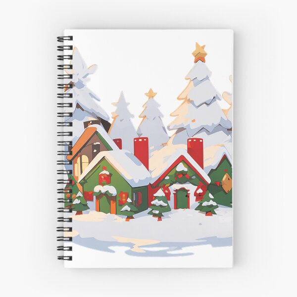 Item preview, christmas houses and forest designed and sold by CerresVictoria.