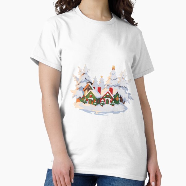 Item preview, christmas houses and forest designed and sold by CerresVictoria.