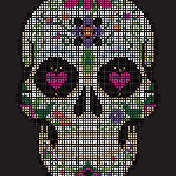Download Pixel Art Perler Beads Skull Candy Pixel Art Skull Royalty-Free  Stock Illustration Image - Pixabay