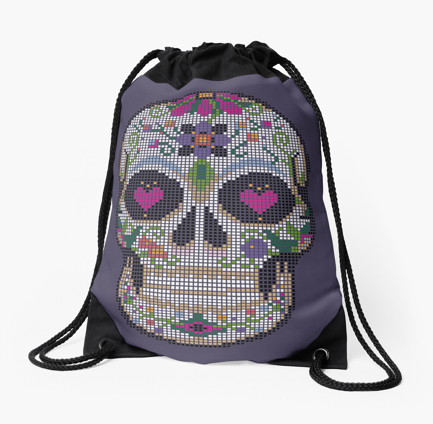 candy skull luggage