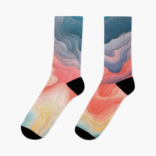 Item preview, Sunrise Serenade Wave Art designed and sold by VectorPlace.