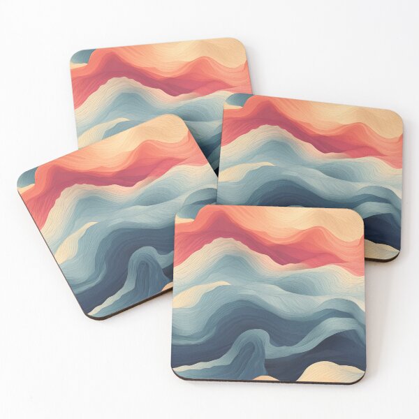 Item preview, Dawn's Gentle Waves Abstract designed and sold by VectorPlace.
