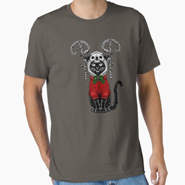 Item preview, Krampus Christmas Cat designed and sold by KilkennyCat Art.