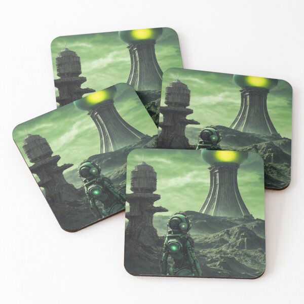 Item preview, Spacewoman looking on planet designed and sold by RedFox-Art.