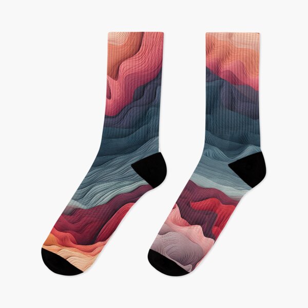 Item preview, Crimson Crest Wave Abstract designed and sold by VectorPlace.