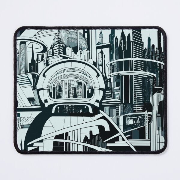 Item preview, Monochrome Metropolis: A Glimpse Forward designed and sold by blackink-design.