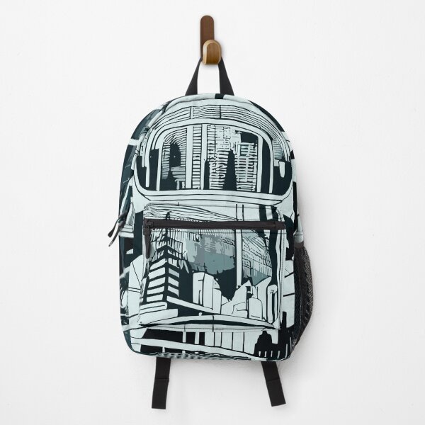 Item preview, Monochrome Metropolis: A Glimpse Forward designed and sold by blackink-design.