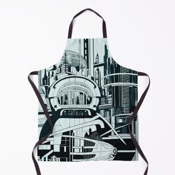 Item preview, Monochrome Metropolis: A Glimpse Forward designed and sold by blackink-design.