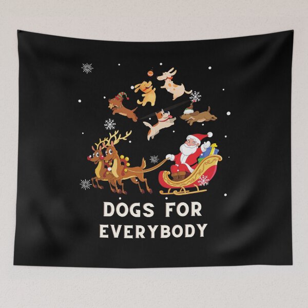 Item preview, Dogs For Everybody Funny Christmas Santa designed and sold by Sarah Wainwright.