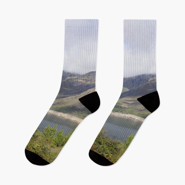 Item preview, Cloudy Mountains Overlooking A Lake designed and sold by Colorful Misfits.